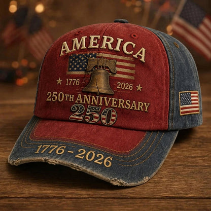 Official 1776–2026 Tribute Design Embroidered Cap 🇺🇸