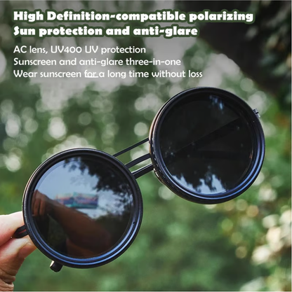 🔥 Limited-Time Deal – Adjustable Tint Polarized Round Sunglasses 🕶️