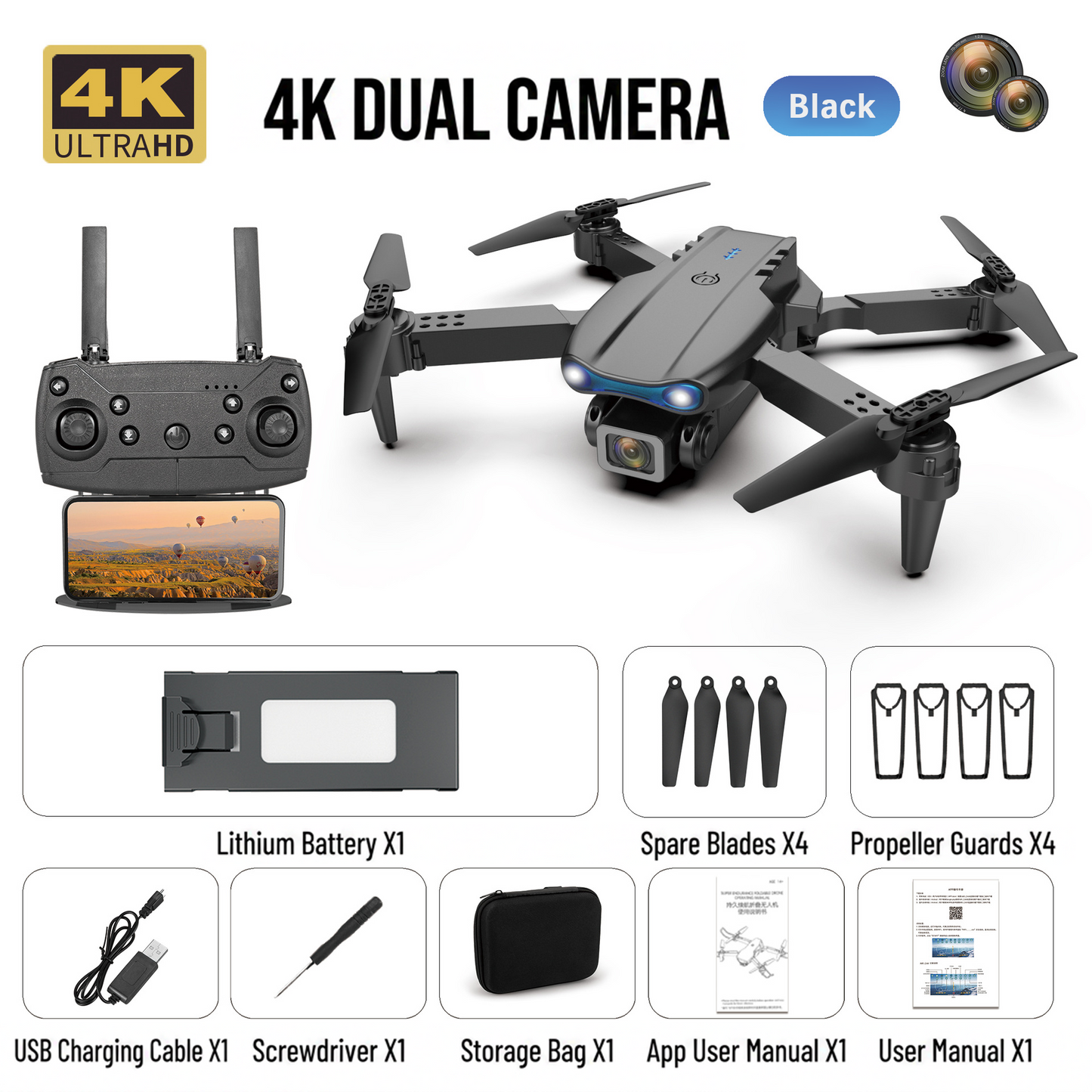 🔥Last Day Sale 70% OFF🚁2026 PRO New Professional Drone | 4K Camera | 5G | 3-Axis Gimbal | 360° Obstacle Avoidance Technology