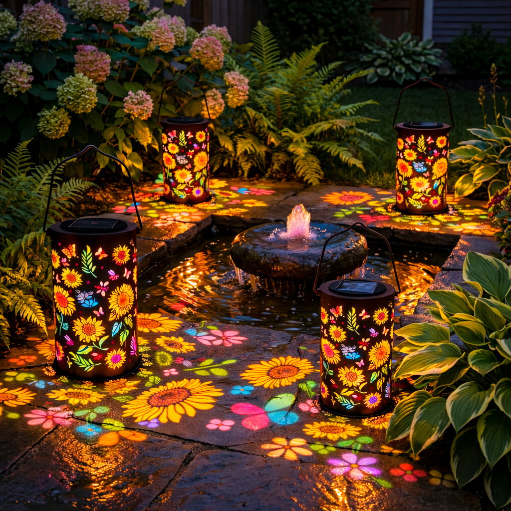 🔥Hot Sale 49% OFF🔥 -✨Colorful Sunflower Glow Solar Garden Lantern