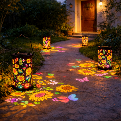 🔥Hot Sale 49% OFF🔥 -✨Colorful Sunflower Glow Solar Garden Lantern