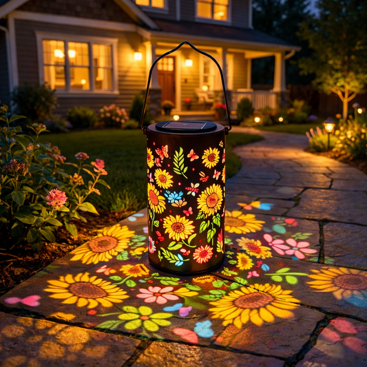 🔥Hot Sale 49% OFF🔥 -✨Colorful Sunflower Glow Solar Garden Lantern