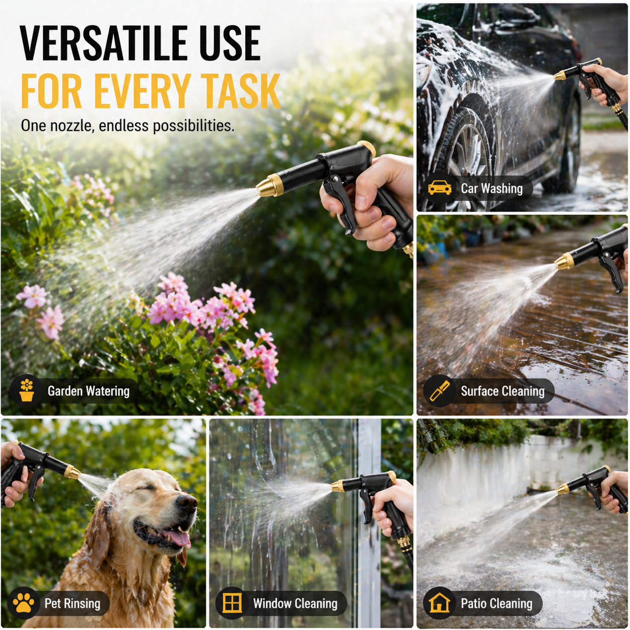✨Last Day 70% OFF💦Powerful High-Pressure Home Car Wash & Garden Sprayer