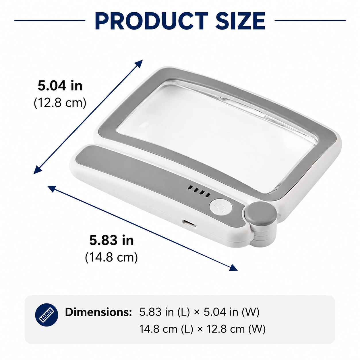 ✨ Last Day 50% OFF!🔍 Folding Handheld Magnifying Glass with Light – Perfect for Reading  🔥