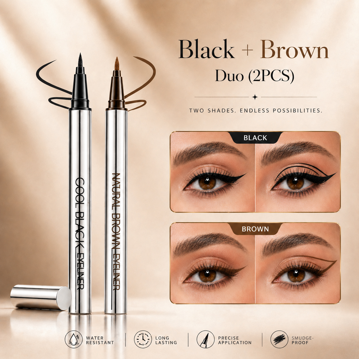 Last Day Buy 1 Get 1 Free✨Waterproof Eyeliner That Stays Put