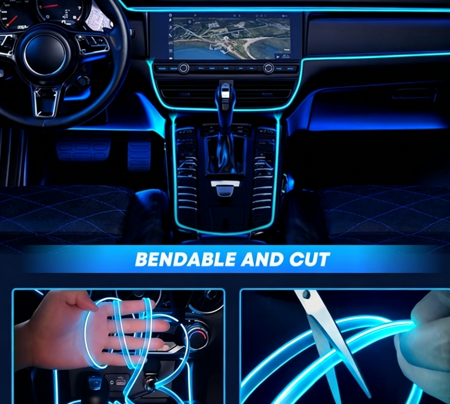 🔥LAST DAY 49% OFF🔥 Car Ambient Light Cold Light Lamp Strip