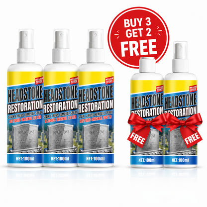 ⏰🎁Headstone Cleaning & Restoration Spray – Remove Stains Instantly