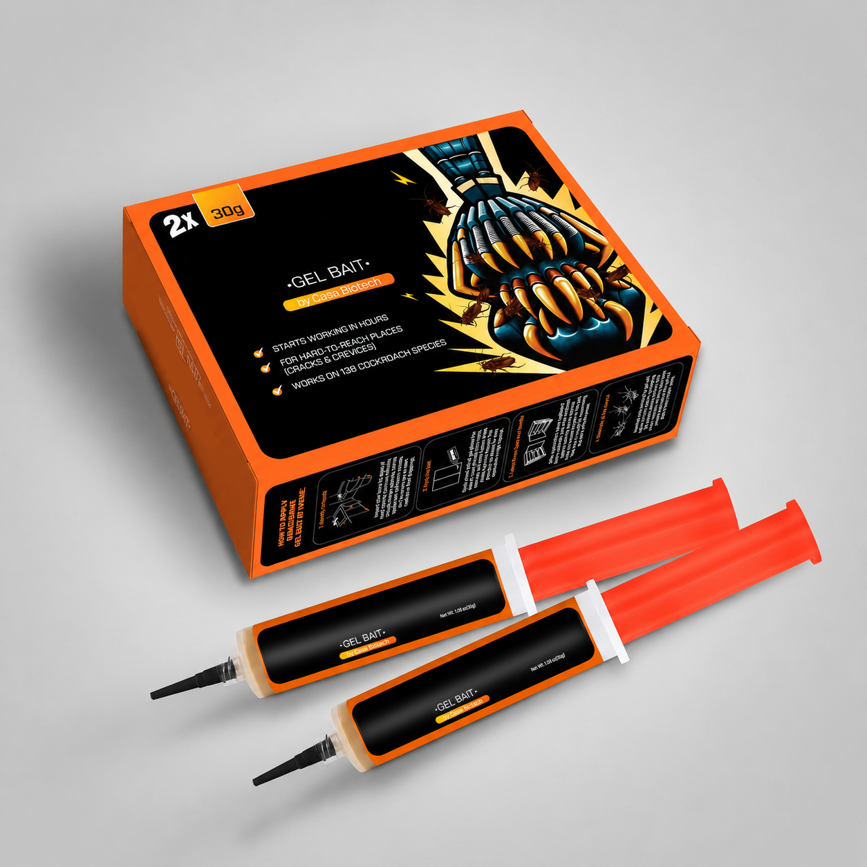 🔥Hot Sale 49% OFF🔥Stop Roaches Overnight | RoachBane Fast-Acting Cockroach Gel Bait