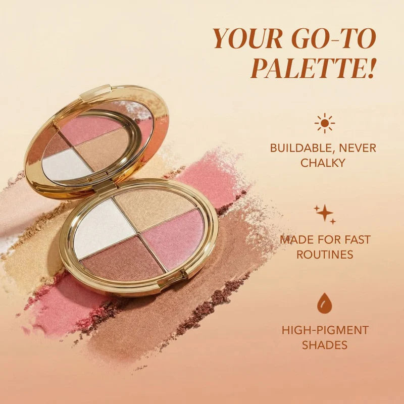 ✨ Buy 1 Get 1 Free – Glow Wardrobe Highlighting Eye & Cheek Palette 💫💖 Today Only!