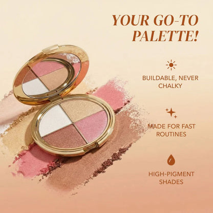 ✨ Buy 1 Get 1 Free – Glow Wardrobe Highlighting Eye & Cheek Palette 💫💖 Today Only!