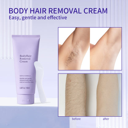 💜Buy 1 Get 1 FREE – Gentle & Painless Hair Removal Cream for Face & Body