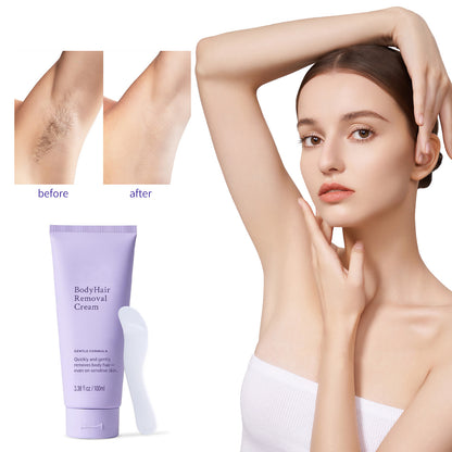 💜Buy 1 Get 1 FREE – Gentle & Painless Hair Removal Cream for Face & Body