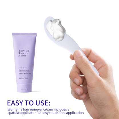 💜Buy 1 Get 1 FREE – Gentle & Painless Hair Removal Cream for Face & Body