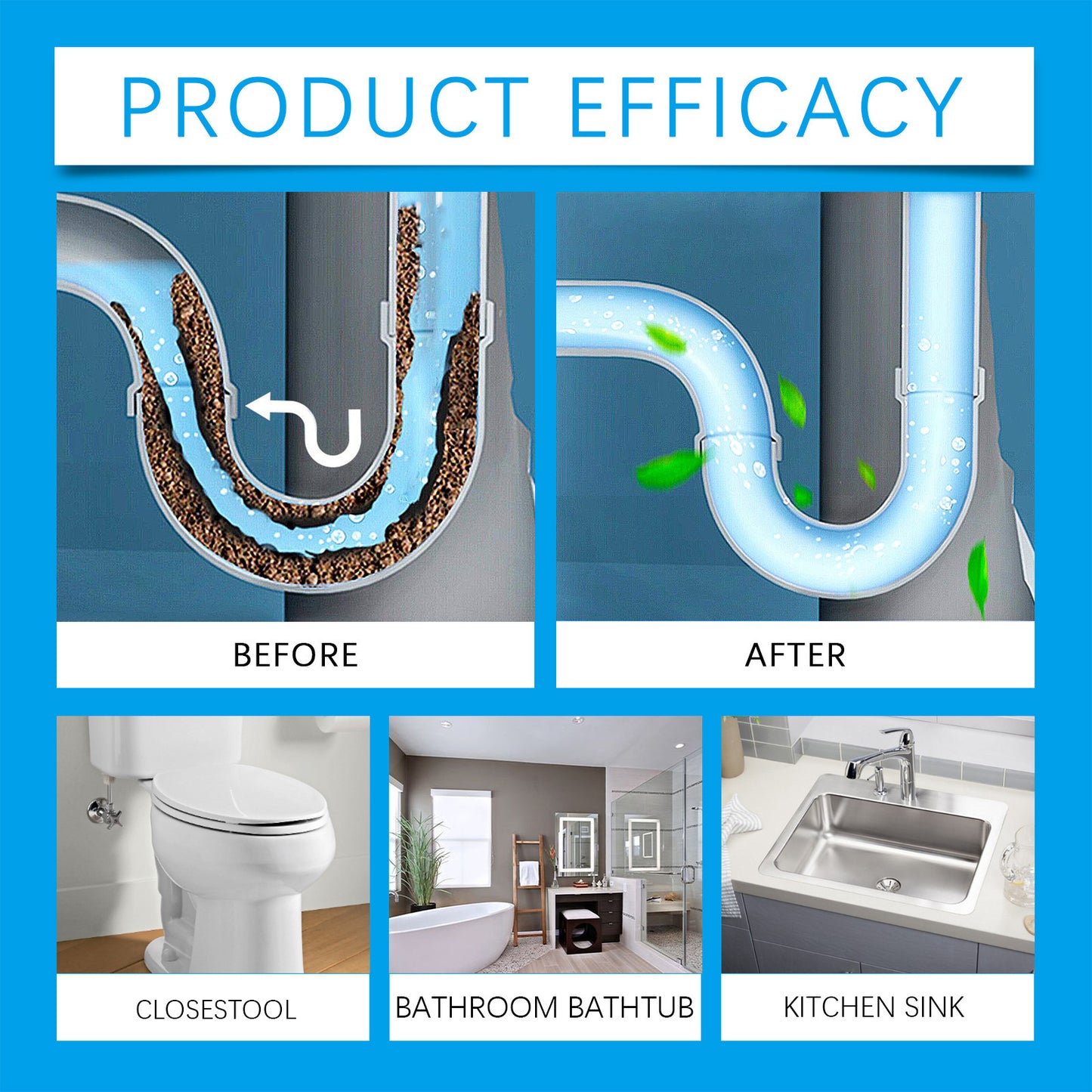 🏆 40K+ SOLD! ✨ Fish-Shaped Quick-Dissolving Drain Clog Remover | Fast & Easy Fix 💧 | 50% OFF Today Only