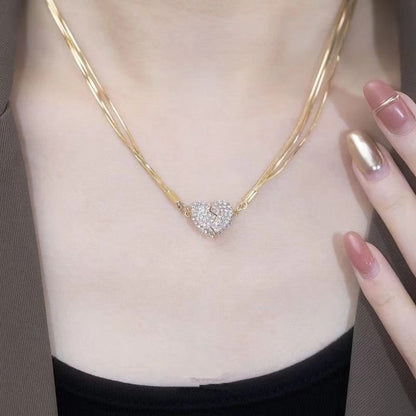 🔥Magnetic Love Patchwork Necklace