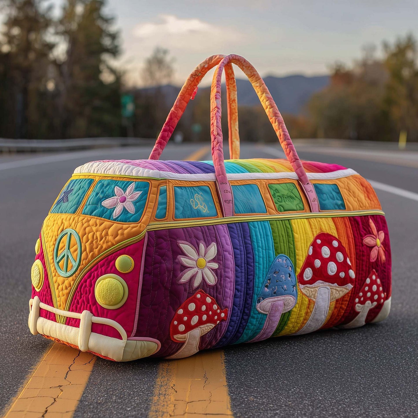 ✨50% OFF 👜 Vintage Floral Journey Quilted Duffle Bag🌼 – Limited Time!