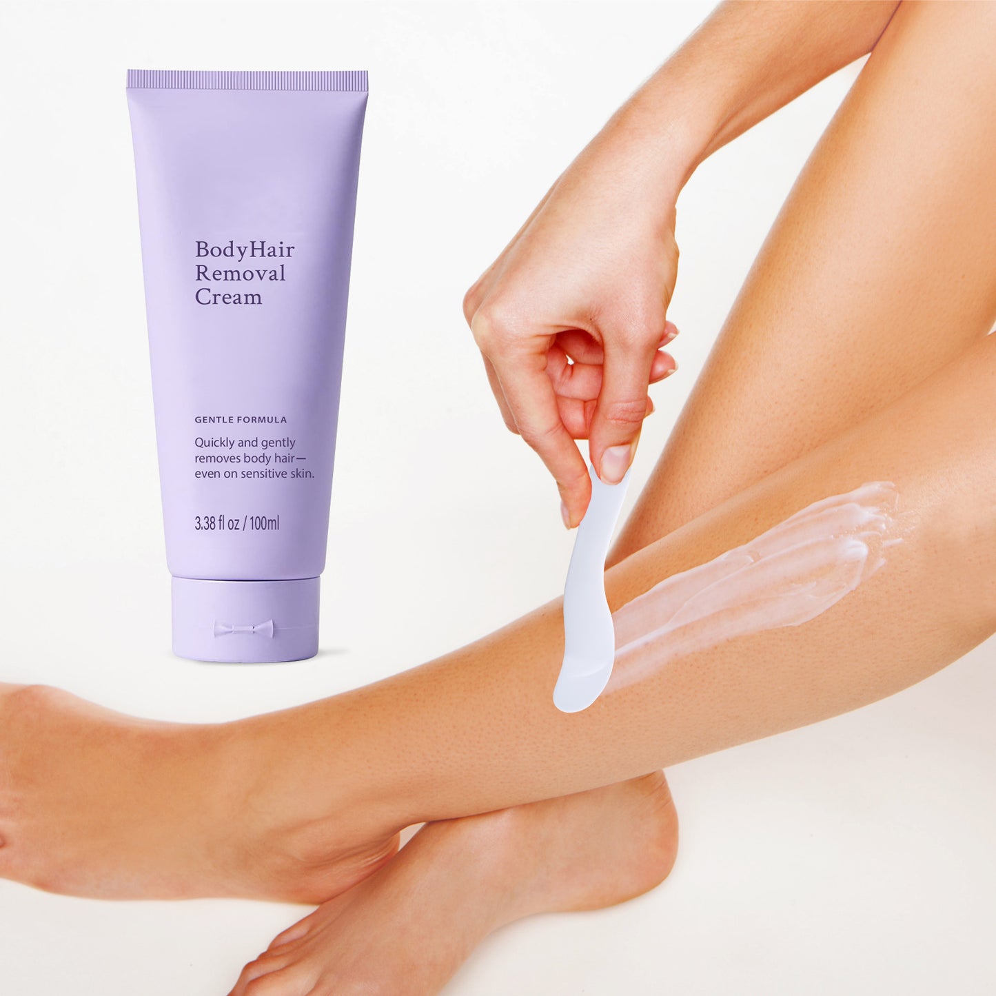 💜Buy 1 Get 1 FREE – Gentle & Painless Hair Removal Cream for Face & Body