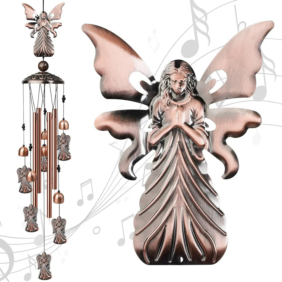 🎁 Pure Hand-made Copper Wind Chimes