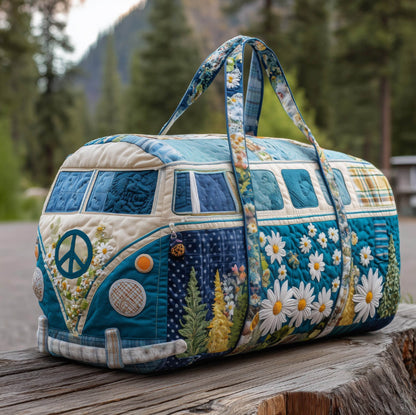 ✨50% OFF 👜 Vintage Floral Journey Quilted Duffle Bag🌼 – Limited Time!