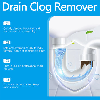 🏆 40K+ SOLD! ✨ Fish-Shaped Quick-Dissolving Drain Clog Remover | Fast & Easy Fix 💧 | 50% OFF Today Only