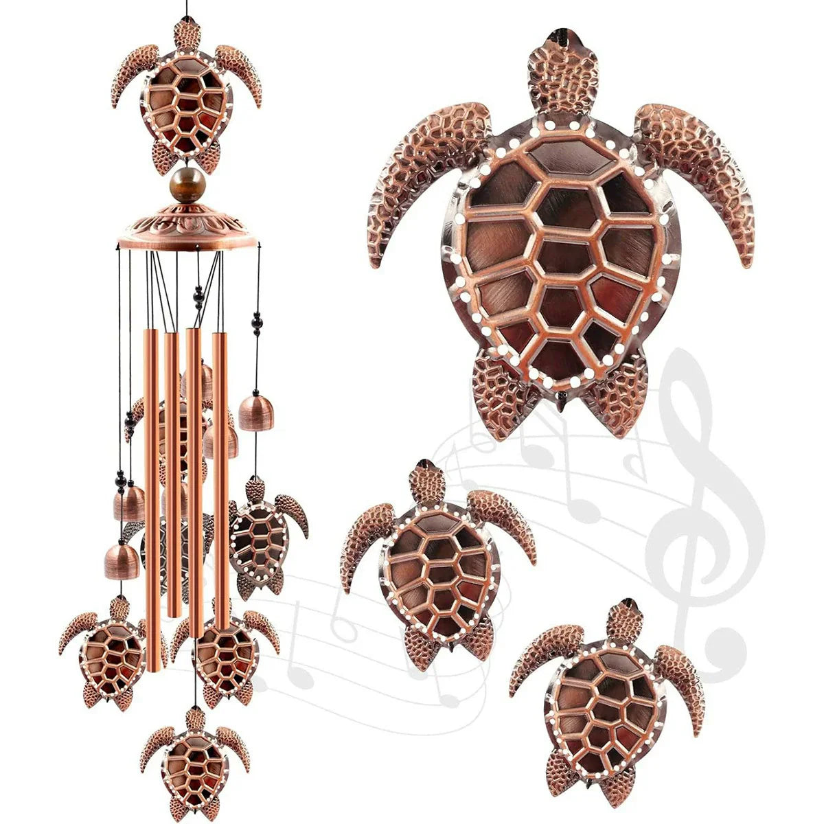 🎁 Pure Hand-made Copper Wind Chimes