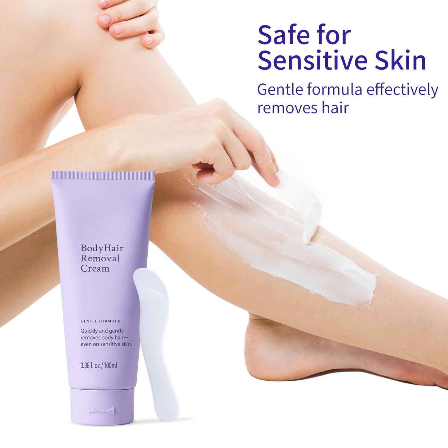 💜Buy 1 Get 1 FREE – Gentle & Painless Hair Removal Cream for Face & Body