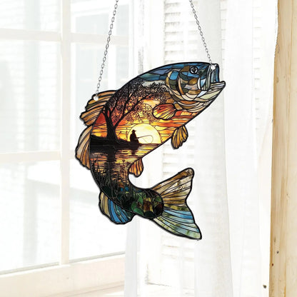 Marine Life Imitation Stained Glass Suncatcher