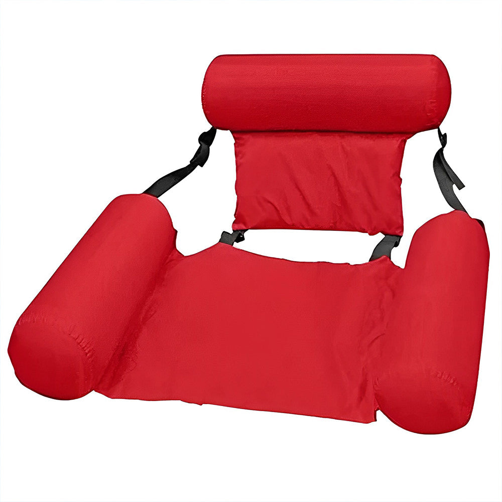 Inflatable Floating Water Hammock, Foldable Portable Floatation Pool Lounger.
