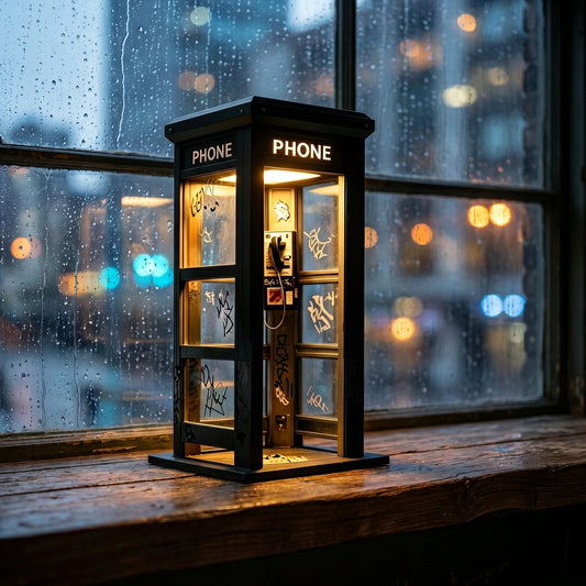 🔥Last day Promotion🔥✨Vintage Phone Booth Ambient Lamp