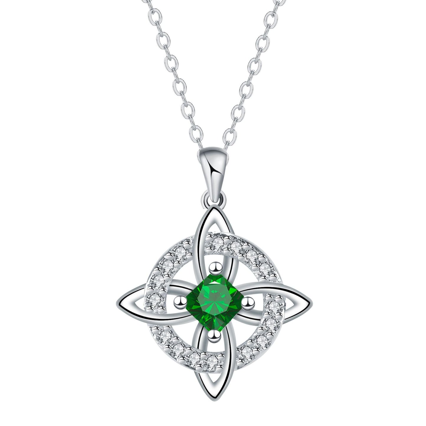 ✨ Mystical Birthstone Witches Knot Necklace