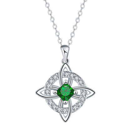 ✨ Mystical Birthstone Witches Knot Necklace