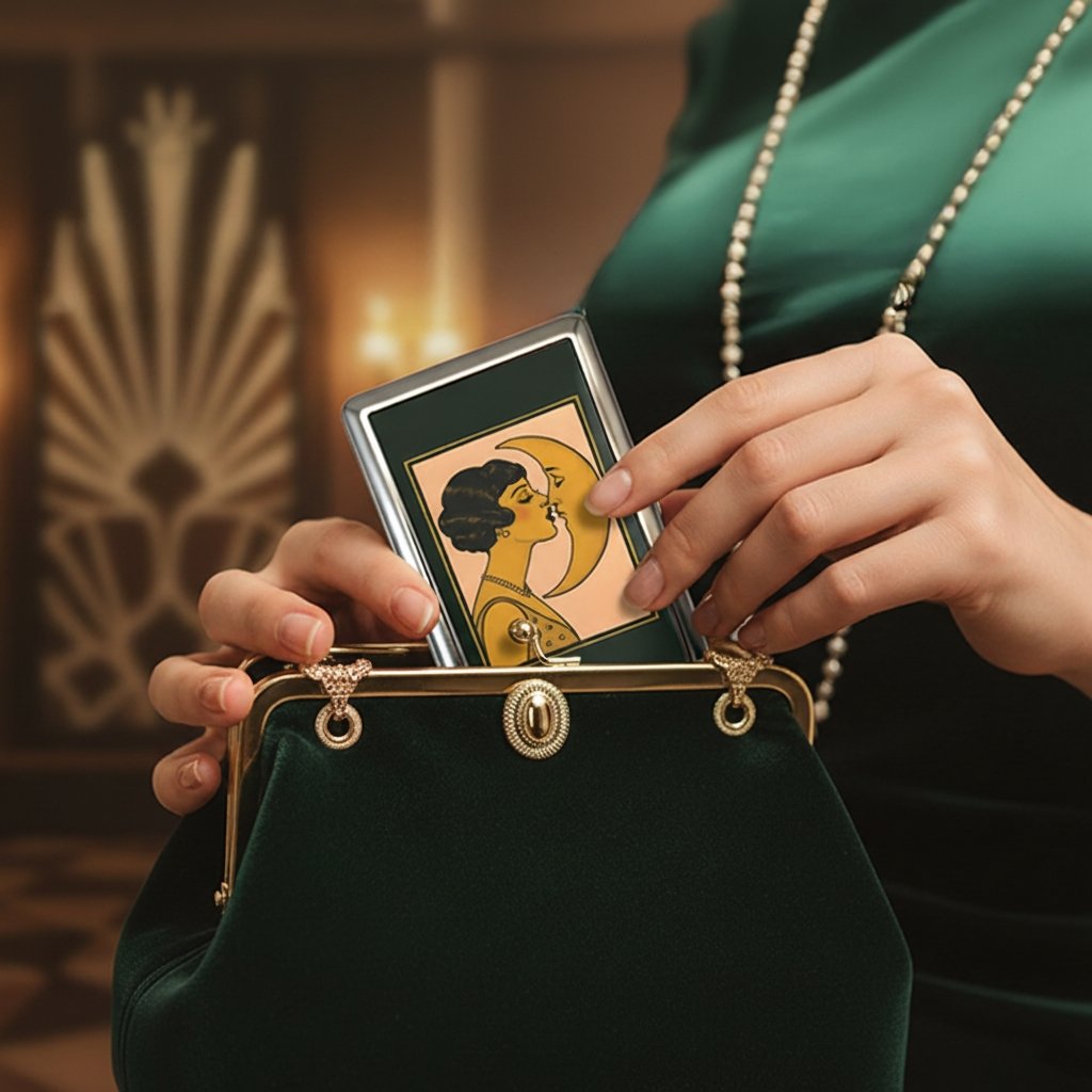 ✨Limited-Time Deal – Vintage Art Deco Card & Cash Case 💼