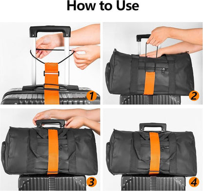 💥Last Day 70% OFF 🧳 Multi Use Strong Adjustable Luggage Connector Straps