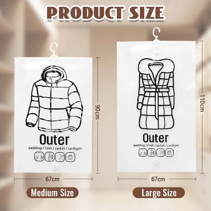 ⏳🔥Hanging Vacuum Storage Bags -Reclaim your closet!