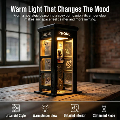 ⏰Last day Promotion🔥✨Vintage Phone Booth Ambient Lamp