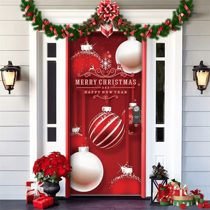 Last day 50% OFF🌟2025 Christmas and Halloween front door decoration