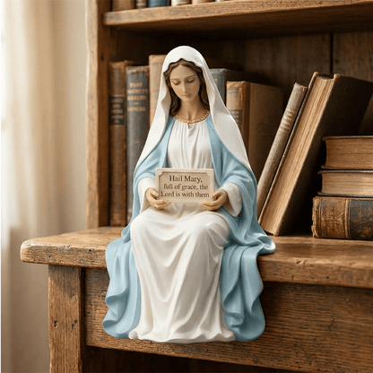 🔥Hot Sale 49% OFF -✝️Peaceful Desk Companions ✨ Handcrafted Jesus & Virgin Mary Figurines