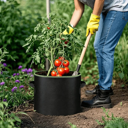 5-Pack 5 Gallon Grow Bags – Heavy Duty Aeration Fabric Pots with Handles for Vegetables, Flowers & Fruits 🪴