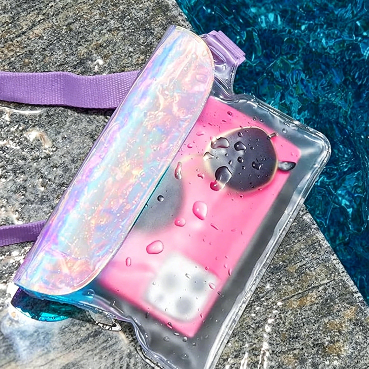 🌓 49% OFF-🌊 Clear Waterproof Fanny Pack 2-Pack –Secure, and Ready for All Your Water Activities