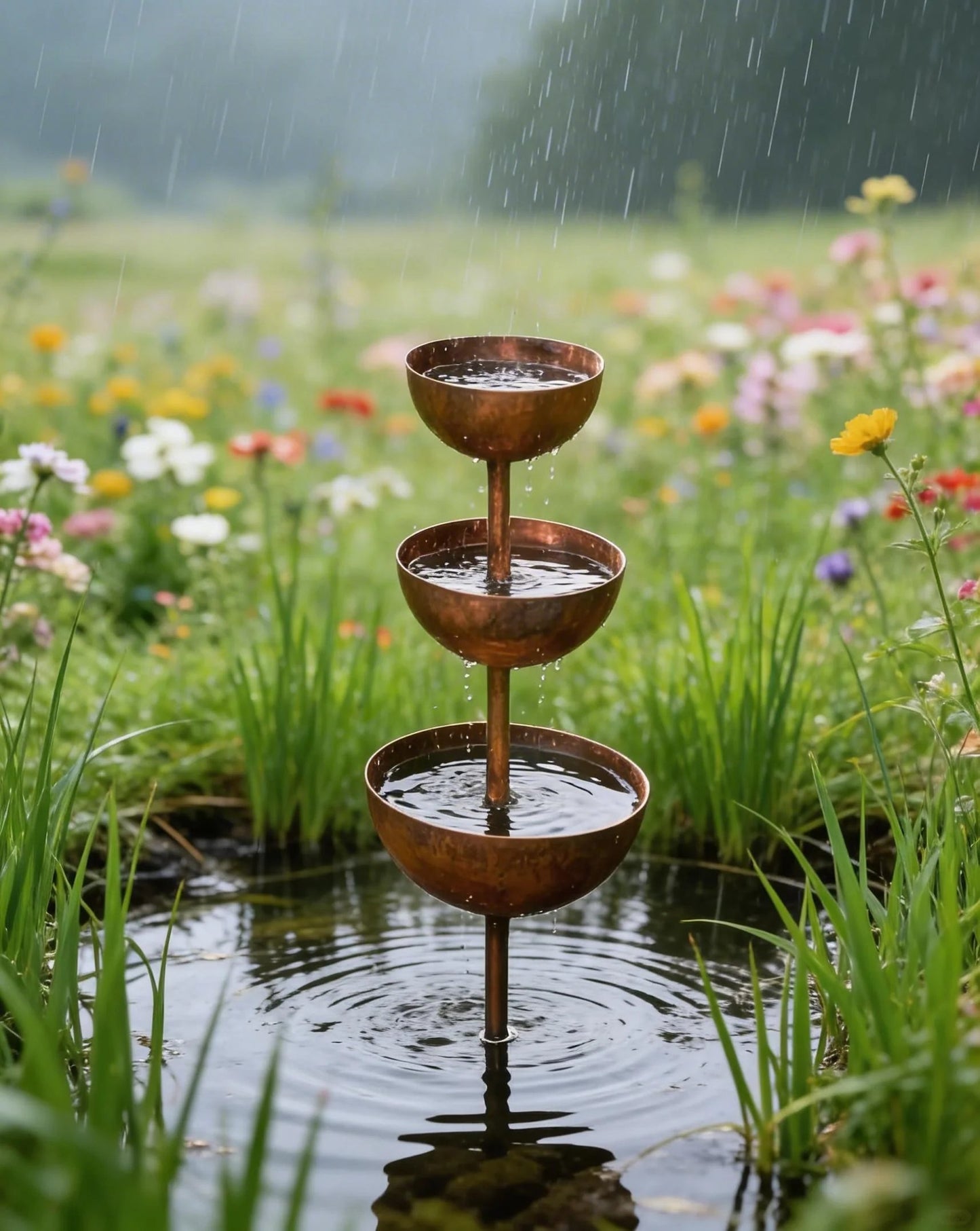 Hot Sale 50% Off 🌧️ Rain Catcher - Plant Support🐦 Metal Garden Ornament