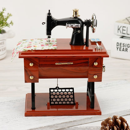 💖Special Offer🦋Wood Mini Sewing Machine Music Box