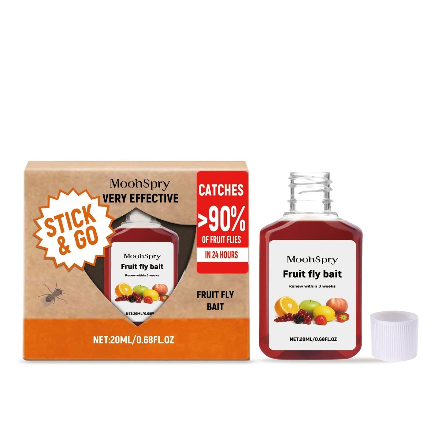 💥Fruit Fly Trap - Environmentally Responsible Fruit Fly Killer  - Up to 3 Weeks per Bottle,Best Gifts