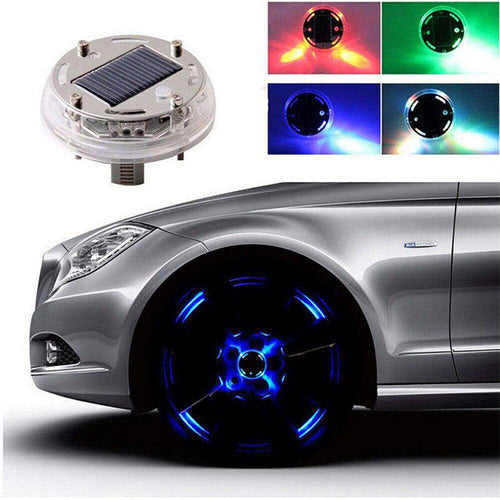 🚗Car LED Solar Hub Light | Multi-color Modes
