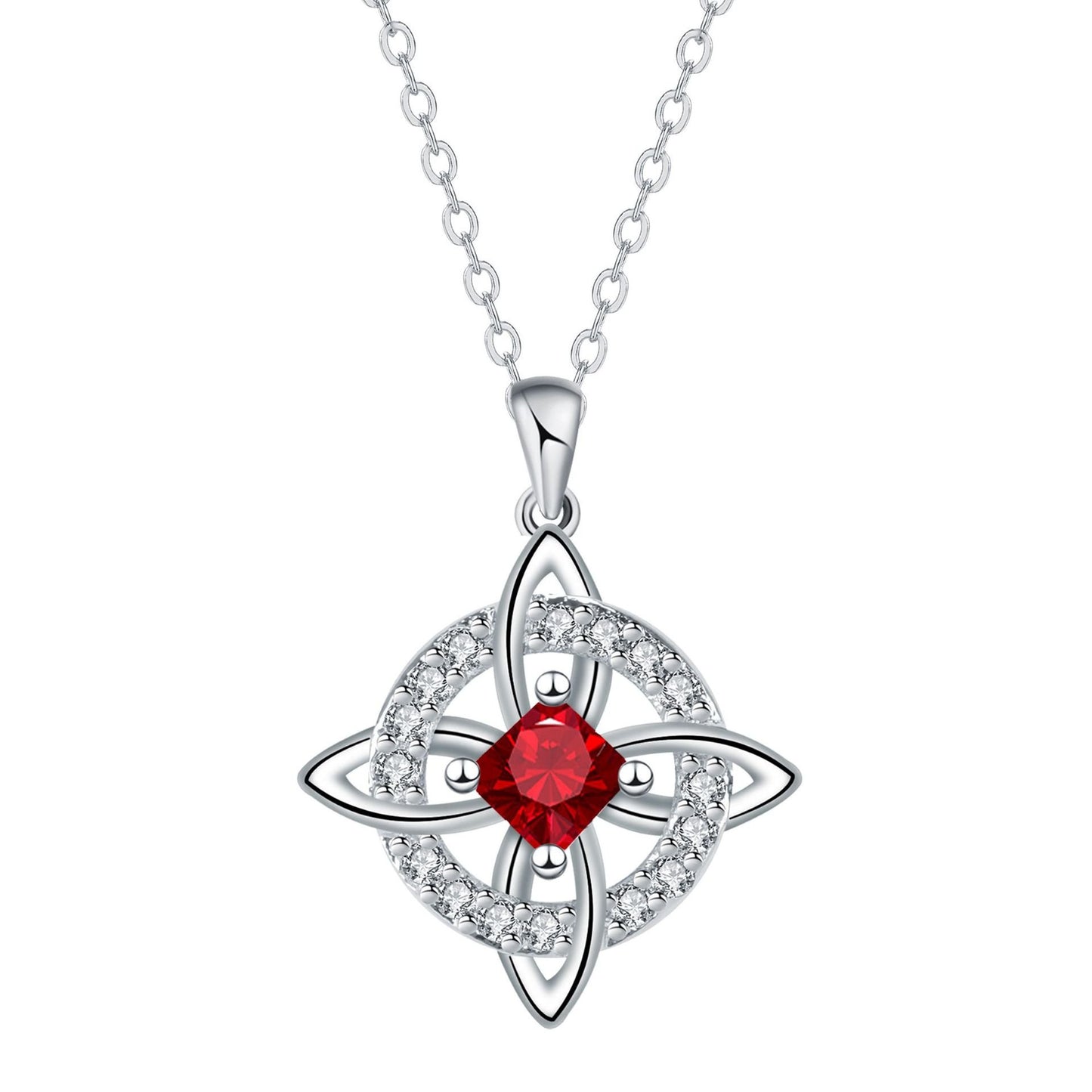 ✨ Mystical Birthstone Witches Knot Necklace