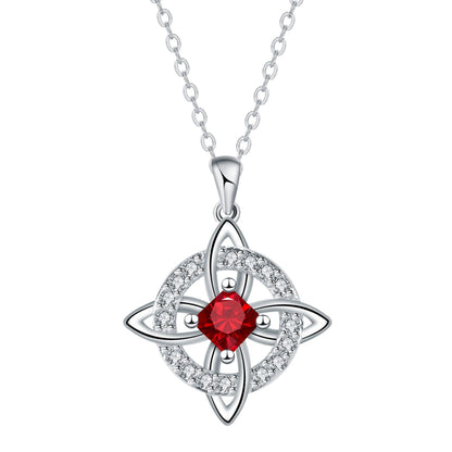 ✨ Mystical Birthstone Witches Knot Necklace