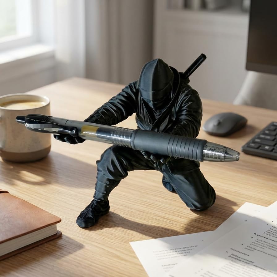 🔥Last Day Promotion! ⚔️3D Printed Samurai Pen Holder Desk Organizer