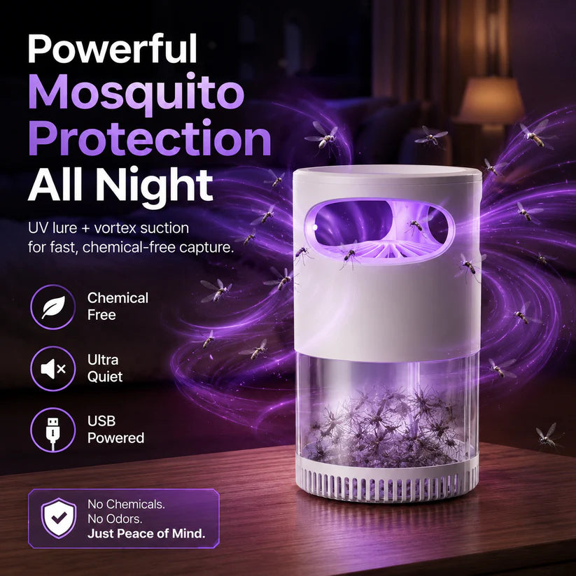 🦟 50% OFF! UV Mosquito Killer Lamp – quiet, USB, chemical-free. 50K+ sold! 🔇🌙
