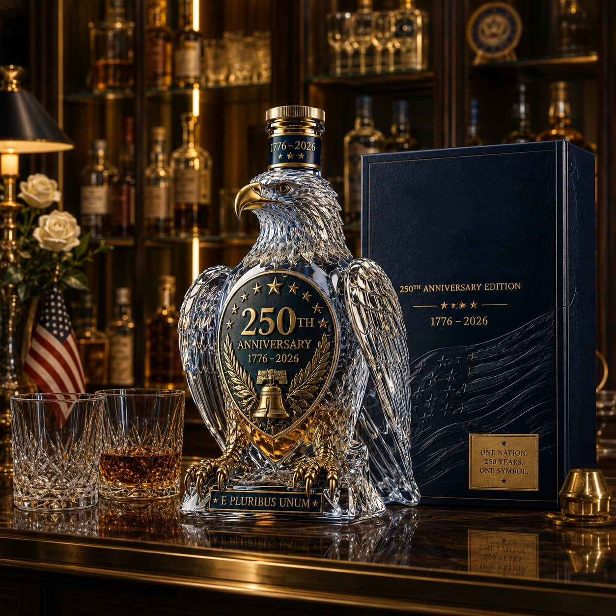 🦅🦅Hawk Whiskey Bottle&Cup -250th Anniversary Commemorative Bottle&Cup