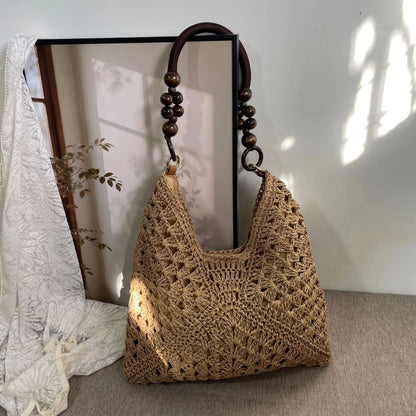 🌿 Chic Handmade Woven Bag — Natural Style, Everyday Elegance