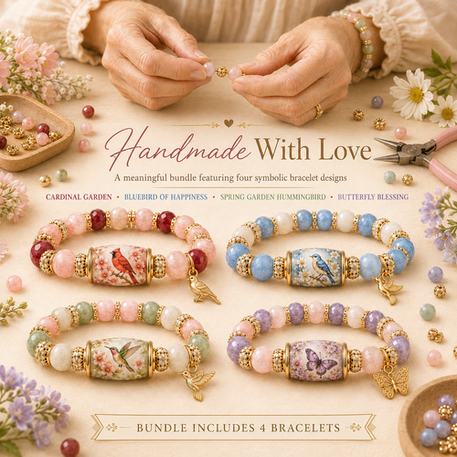 🐦 Love, Peace & Spring Blessings 💖 | 2026 Limited Edition Handmade Bracelet